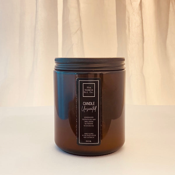 Wood Wick Candle - Unscented