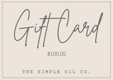 The Simple Oil Co. Gift Card